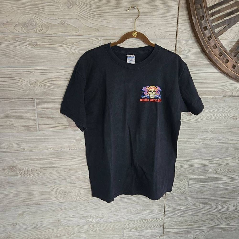 Bikers Week Ocean City Vintage 2007 Skull Tshirt Mens SZ M - Picture 4 of 5
